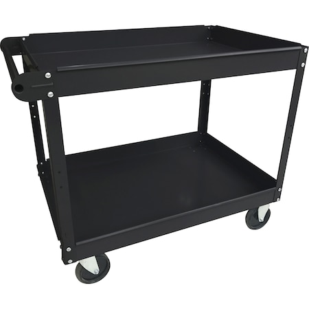 Lorell Utility Cart, Steel, 400 lbs Load Capacity, 30 in L, 16 in W, 32 in H 59689